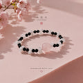 Shikon Jewel Inspired Bracelet: Rose Quartz, Agate, Snow Quartz