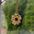 Ghibli Blossom: Handcrafted Fantasy Flower Necklace